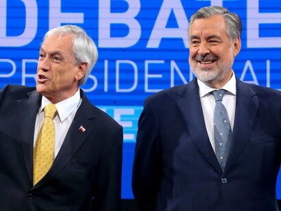 Piñera y Guillier en el debate presidencial