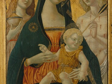 Icilio Federico Joni, Madonna con Bambino, Santa Maria Maddalena e San Sebastiano (da Neroccio di Bartolomeo de' Landi), XIX-XX sec. Metropolitan Museum of Art