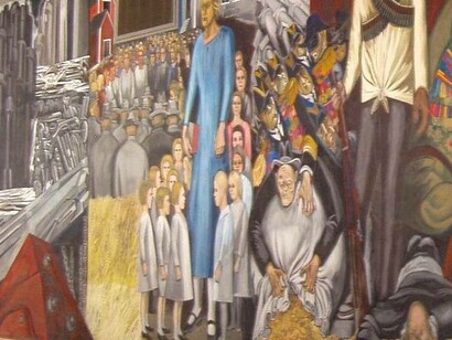 'Epic of American Civilization' mural, José Clemente Orozco, Dartmouth College, Hanover, New Hampshire 