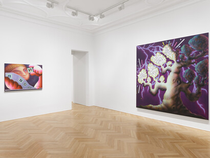 Eleanor Swordy, Say less, exhibition view. Courtesy of Galerie Max Hetzler