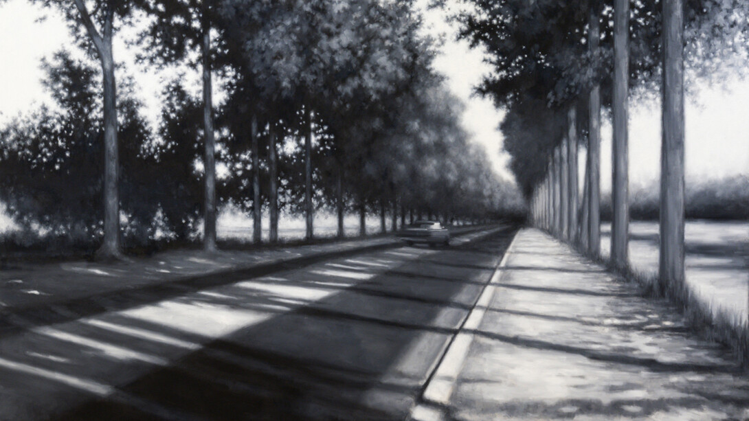 John Abrams, Road to Paris (detail), 2026. Courtesy of Christopher Cutts Gallery