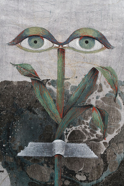 Hayv Kahraman, 3eoon (detail), 2023. Courtesy of Frye Art Museum