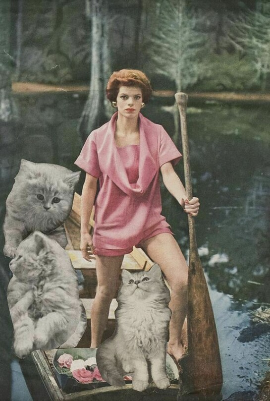 Helen Adam, Where are the Snows, c. 1957–59, Collage 16 3/4 x 13 3/4 in. The Poetry Collection of the University Libraries, University at Buffalo, The State University of New York