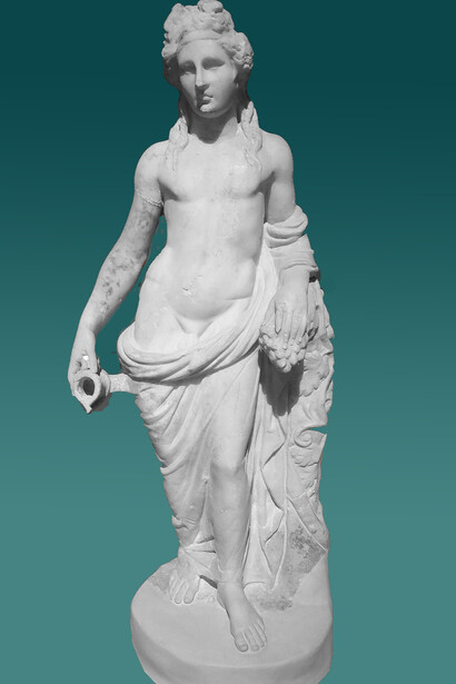 Statuetta di Dioniso in marmo, Eleusis, Grecia