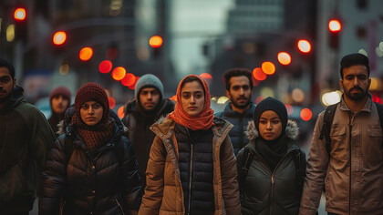 People from different cultures standing together may experience cultural misunderstandings, often leading to stronger prejudices and biases