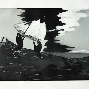 Kara Walker (b. 1969), no world fromAn Unpeopled Land in Uncharted Waters. Aquatint, 2010. © Kara Walker. Reproduced by permission of the artist