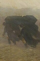 "Funeral", óleo sobre lienzo, Franciszek Łubieńsk, 1910