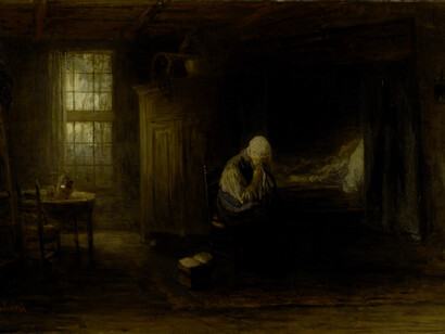 «Sola en el mundo» (1878), Jozef Israëls 