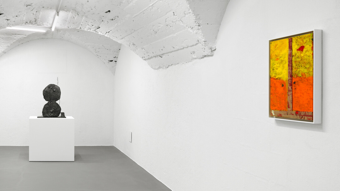 Installation view, Sterling Ruby, MIX PIZ, Vito Schnabel Gallery, St. Moritz, 2017. © Sterling Ruby; Courtesy Sterling Ruby Studio and Vito Schnabel Gallery. Photo by Stefan Altenburger.