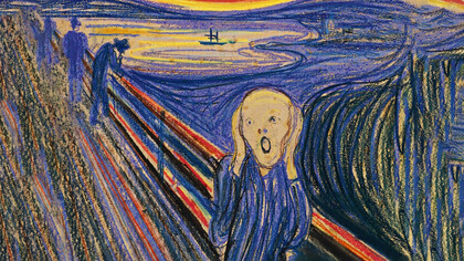 Obra: El Grito, del artista Edvard Munch (óleo, temple y pastel sobre cartón)