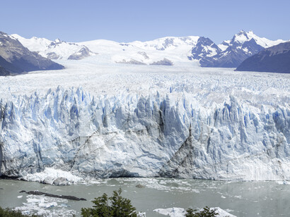 Panorámica del glaciar Perito Moreno (detalle), Parque Nacional Los Glaciares, Argentina. En tiempos de crisis hídrica global, cuidar el agua congelada de las montañas significa preservar una fuente irremplazable de soberanía y supervivencia