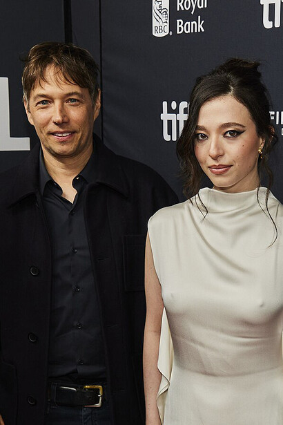 Sean Baker and Mikey Madison, director and actress of Anora, at the 2024 Toronto International Film Festival