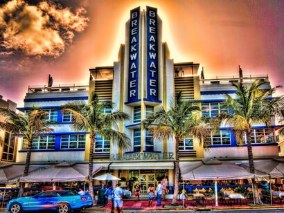 Miami. Breakwater Hotel en Ocean Drive
