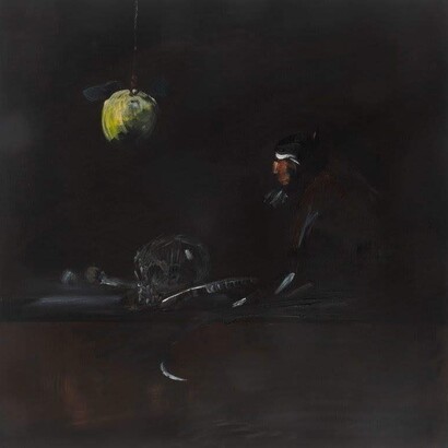 Eti Jacobi, Untitled #5, 2020, Acrylic on canvas, 40x40cm. Courtesy of Noga Gallery 