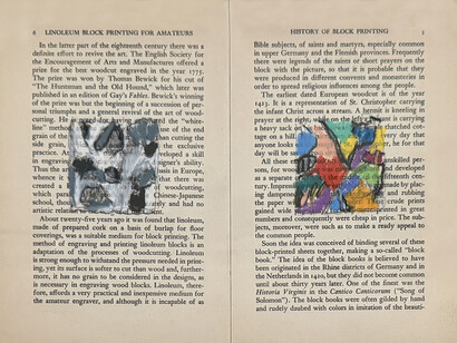 Peik Larsen, Woodblock studies (detail), pages 3-6, 2024. Courtesy of Freight and Volume Gallery