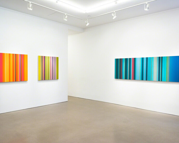 Tim Bavington, Exhibition view. Courtesy of Morgan Lehman Gallery
