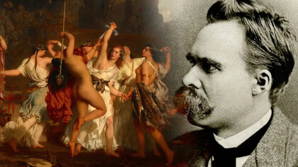 The dance of the Bacchants, by Charles Gleyre and Friedrich Nietzsche