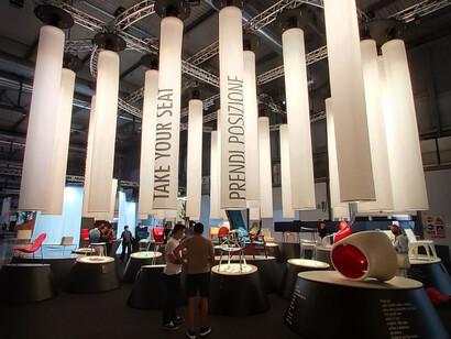 Stand de la firma ADI en el Supersalone 2021 celebrado en el recinto ferial Milano Rho de la capital lombarda. Foto: Alex Doro