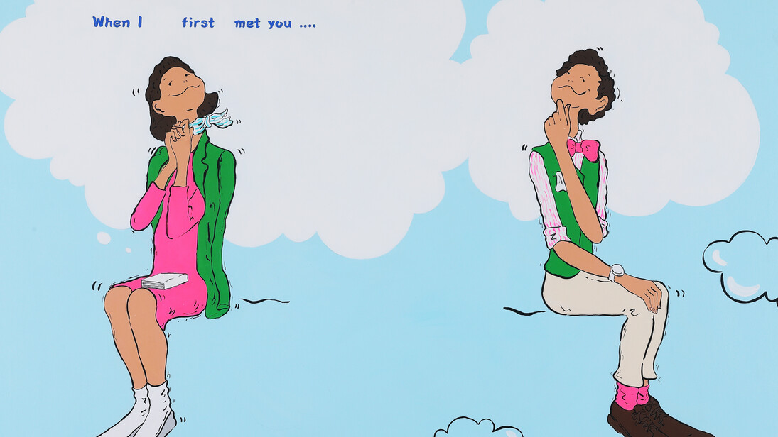 Kim Gyoung Min, When I first met you (detail), 2022, 97x130cm(60F), acrylic on canvas