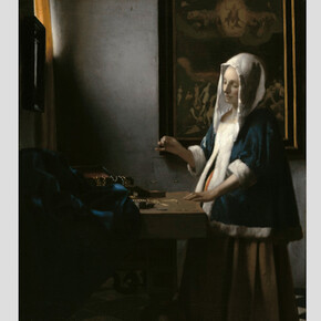 Johannes Vermeer, Jeune femme à la balance , vers 1664. Huile sur toile. 40,3 x 35,6 cm. Washington, National Gallery of Art, Widener Collection © Washington, National Gallery of Art