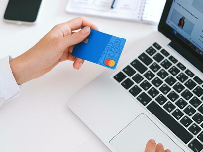 Making an online purchase with a credit card