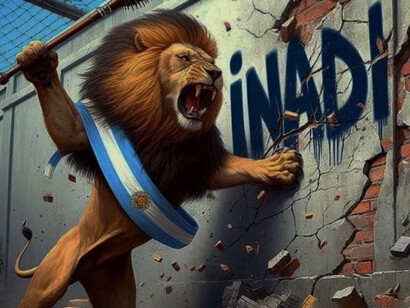 Imagen generada por IA usada por Javier Milei para graficar el cierre del INADI y subida a su cuenta de Instagram