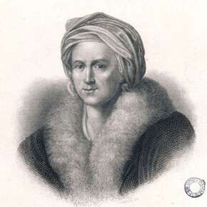 Johann Leonhard Appold, “Ritratto di J. J. Winckelmann” ripreso dal dipinto di Anton von Maron, 1768, litografia, 22 x 16,8 cm - Raccolta Piancastelli, Biblioteca Comunale “A. Saffi”, Forlì