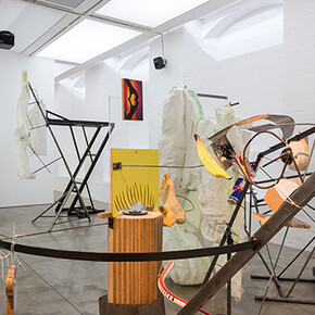 Neïl Beloufa
Exhibition view, Institute of Contemporary Arts, London, 2014
Courtesy the artist, Balice Hertling, Paris, François Ghebaly, Los Angeles, Mendes Wood DM, São Paulo and Zero..., Milan
Photo: Andrea Rossetti
