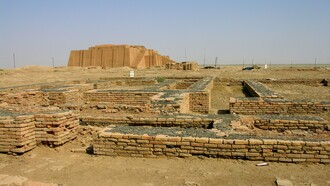 Rovine nella città di Ur, Iraq meridionale