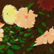 Alex Katz, Late Summer Flowers, 2011, Oil on linen, 274.3 x 370.8 cm, Private collection, London
