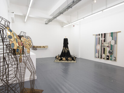 Nancy Atakan & Kalliopi Lemos at Pi Artworks London, installation view
