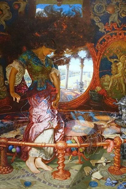 William Holman Hunt, Lady of Shalott (1890)