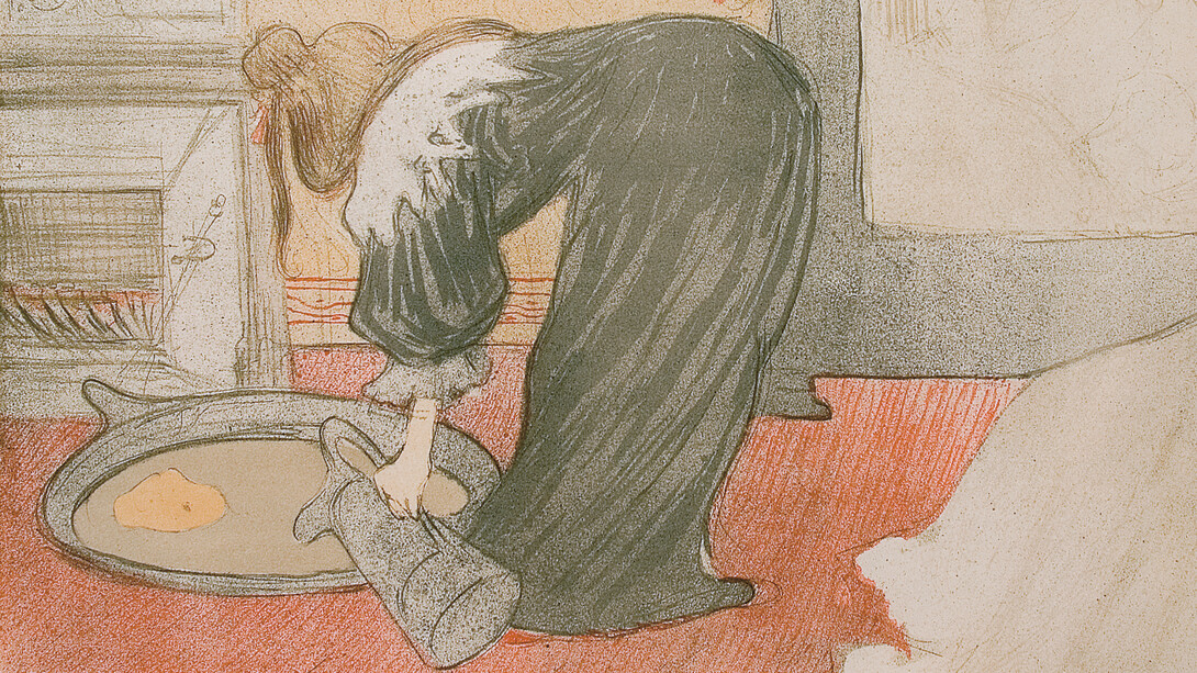 Henri de Toulouse-Lautrec - Femme au Tub, Elles, 1896 - Lithography (#18/100), 40x52,5 cm © Herakleidon Museum, Athens Greece