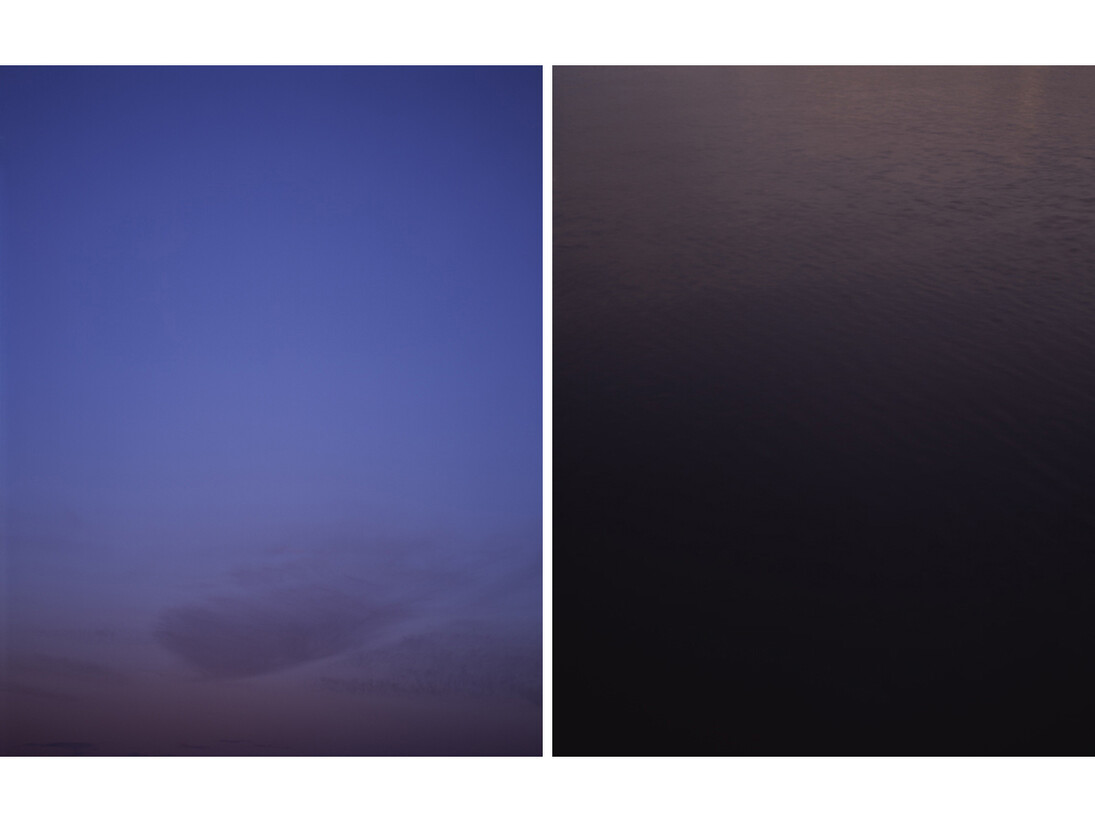 Sharon Harper, Halsnøy, Norway, 11 Jun 10:17 pm and 11 Jun 10:14 pm, 2012, Archival pigment print on Harman fiber-based paper, printed 2014, Signed, titled, dated and numbered 3/5 in ink on a printed label affixed to the reverse of the mount, 40 x 30 inches each, Edition 3/5