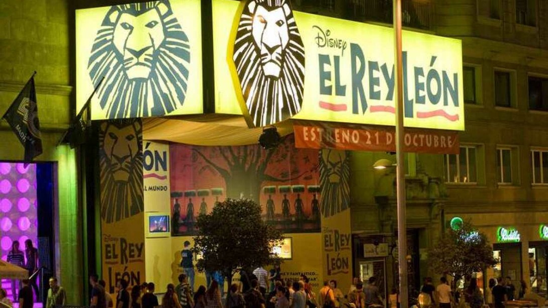 El Rey León en un teatro de Madrid