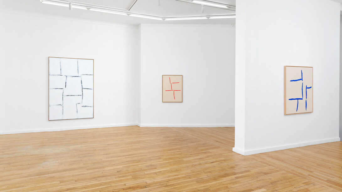 Nam Tchun-Mo, Evoke the line, vue de l’exposition. Avec l’aimable autorisation de la galerie Ceysson & Bénétière