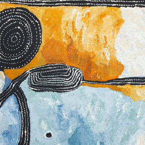 Uṉṯuṟu-uṉṯuṟu (blossom), artwork in exhibition. Courtesy of Outstation Gallery