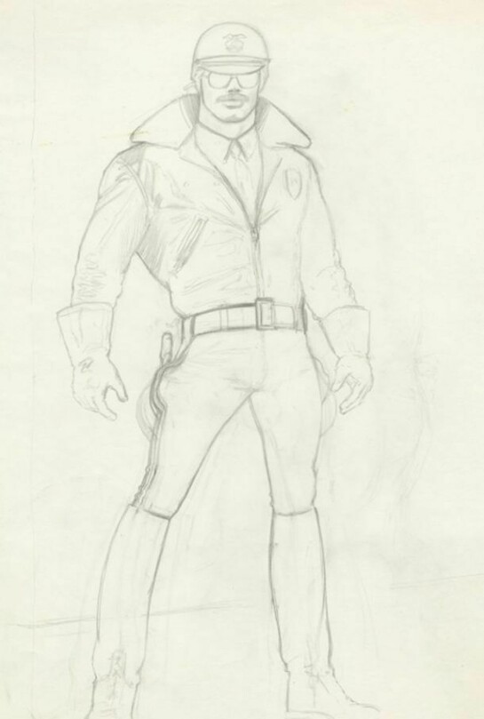 Tom of Finland, Untitled, 1980, graphite on paper, 41.9 x 29.7 cm, (MA-FINLT-00008), Copyright Tom of Finland ® Foundation