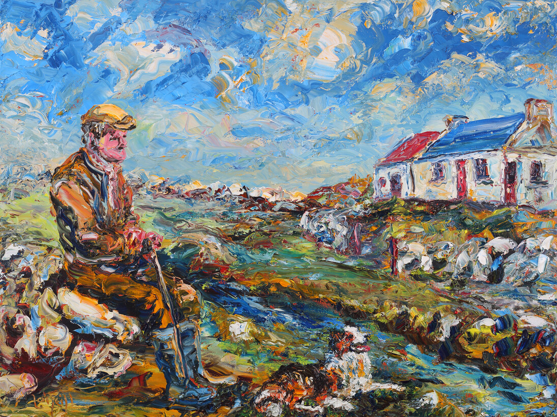 Liam O’Neill, Take it Easy, Oil on Canvas, 30 x 40 inches