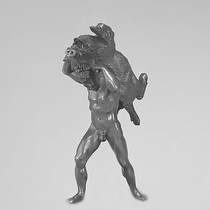 Antoine-Louis Barye: Hercules and the Erymanthian Boar 