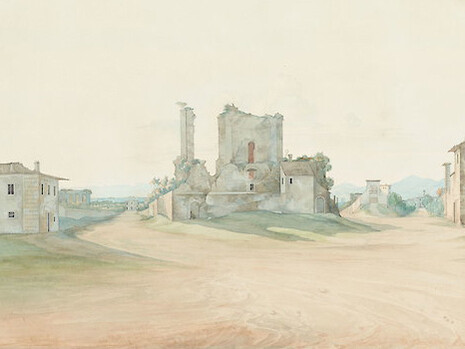 Ernst Ferdinand Oehme, Nymphaeum Alexandri in Rome, c. 1823, Maximilian Speck von Sternburg Foundation