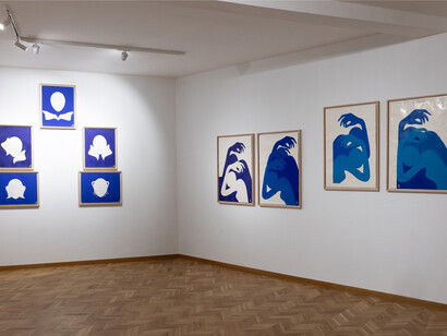 Latifa
Toujani, Latifa, pionnière aussi! (Latifa, a pioneer too!), exhibition view. Courtesy of Comptoir des Mines Galerie