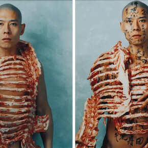 Zhang Huan, 1/2 series, 1998. Courtesy of Cleveland Museum of Art