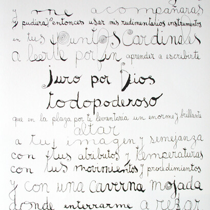 Leon Ferrari
Untitled, 2009
Serigraph
27.8 x 19.8"
70.5 x 50.2 cm
25 / 50  (detail)