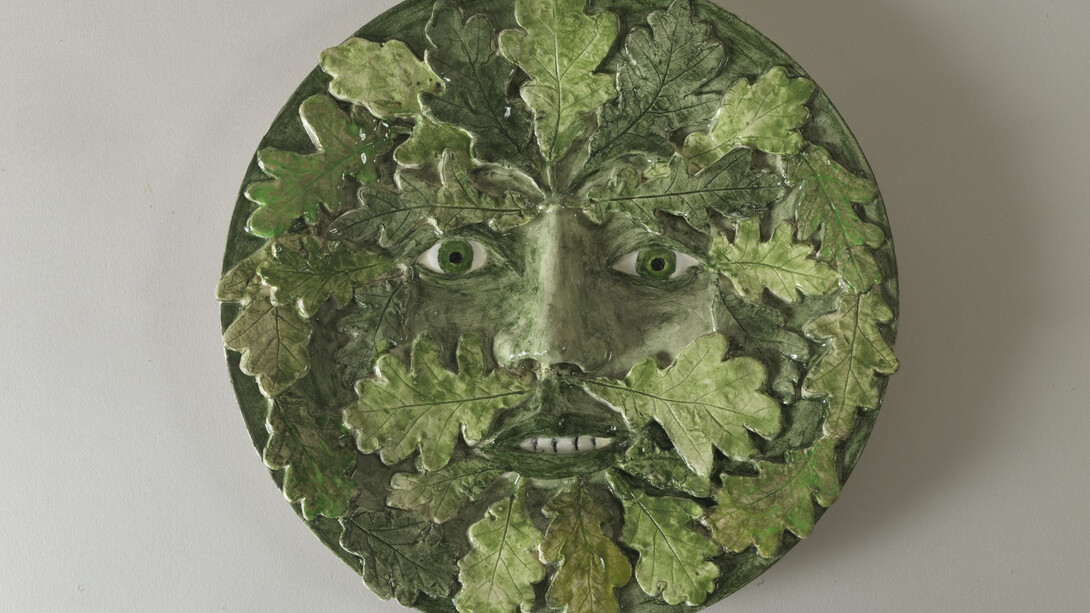 Prue Piper, Green Man Plate c