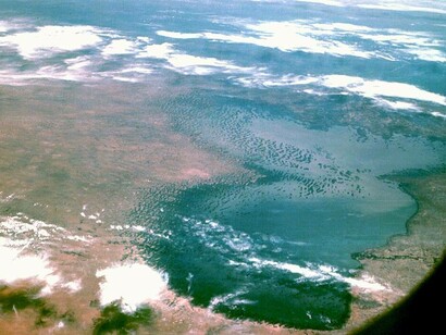 Il lago Ciad visto da Apollo 7, ottobre 1968