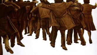 «El abrazo» (1976) de Juan Genovés se convirtió en un emblema de la Transición española