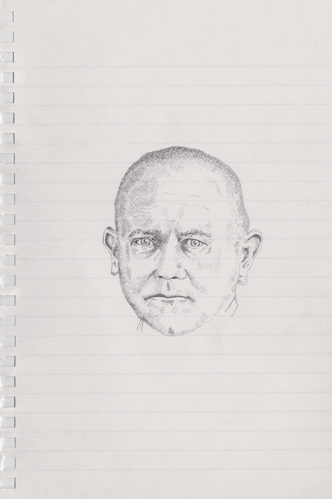 Zavier Ellis, Mad Nazi Priest Drawing # 1, 2014, Pencil on paper, 21 x 14.8 cm