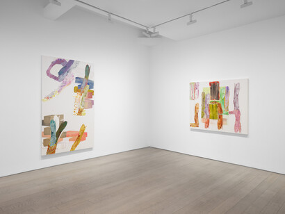 Pia Fries, Pontes and arbores, exhibition view. Courtesy of Miles McEnery Gallery