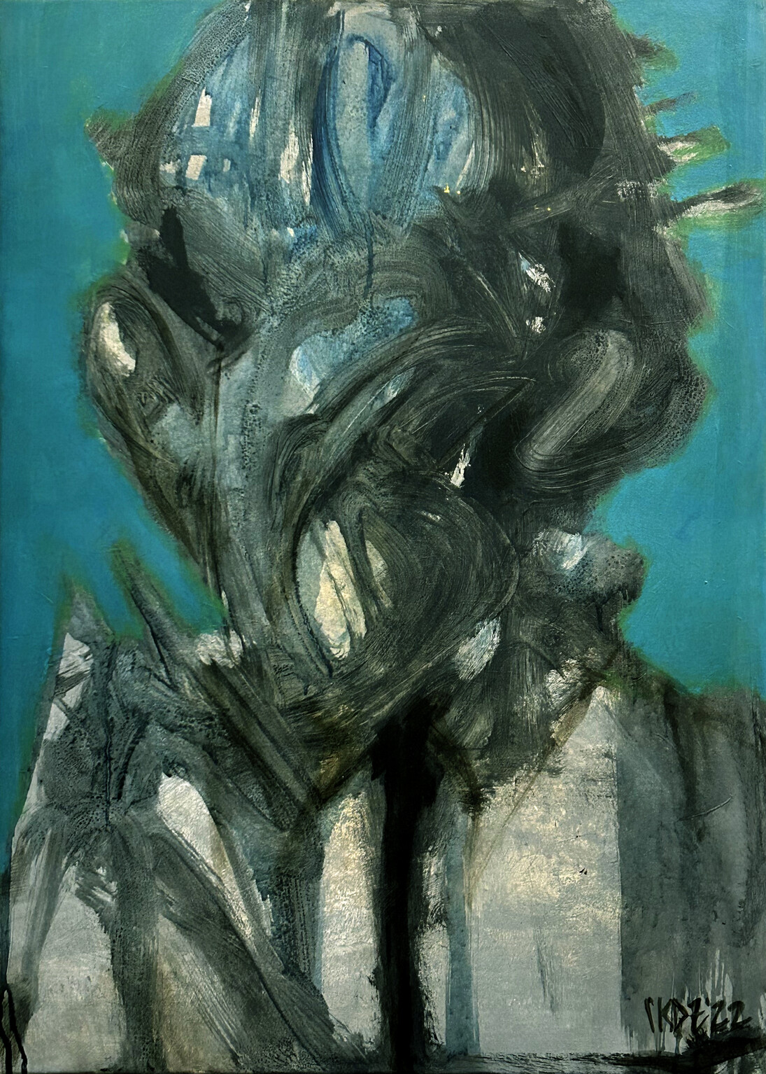 Kristian David, Fly-man with tie, 2022. Courtesy of Kristian David